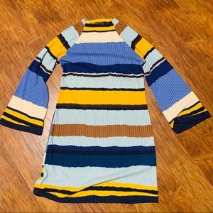 Ces Femme Sweater Dress Medium Striped - W1